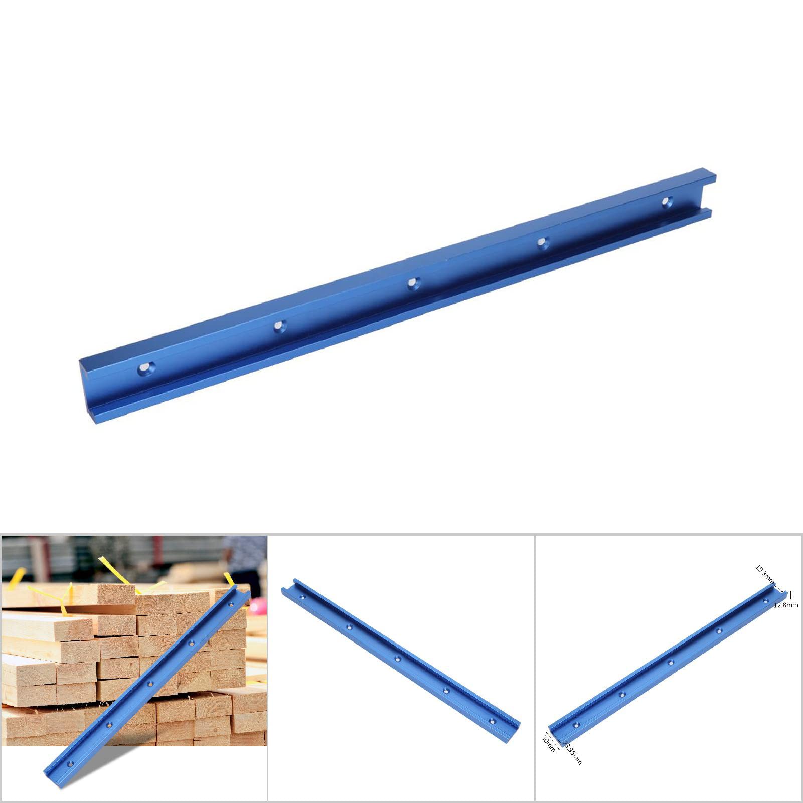 Sonew 2 stuks aluminium T-track, universele T-sleuf, verstekspoor jig