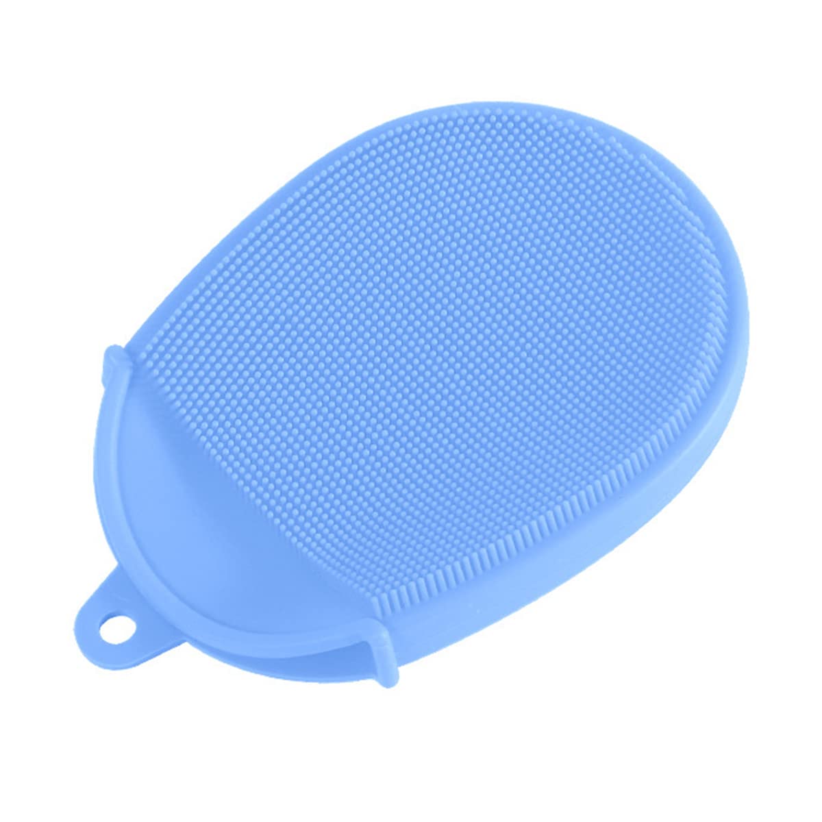 IBAMA Baby Silicone Bath Brush, Comfortable Skin-Friendly Exfoliator, For Shampoo, Scrub, Massage, Descaler (BATHGEL-BL)