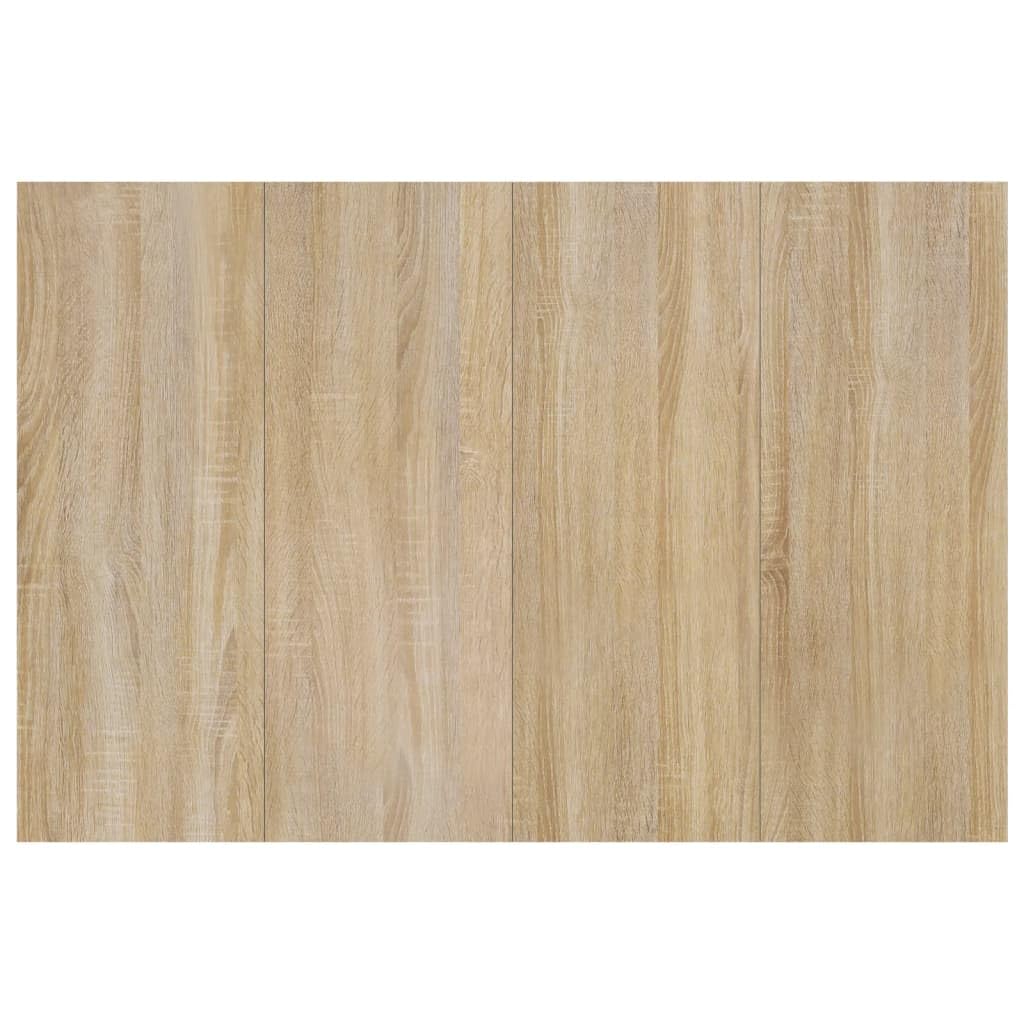 vidaXL Cabecero de Cama Cabezal Dormitorio Estructura Habitación Mobiliario Muebles Decoración Adorno Madera Contrachapada Sonoma 120x1,5x80 cm