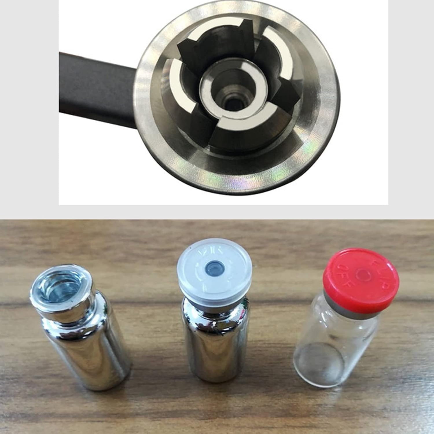 Máquina prensadora manual portátil, herramienta de tapado de mano para sellar tapas de plástico y aluminio, diseño compacto para uso doméstico y pequeño negocio