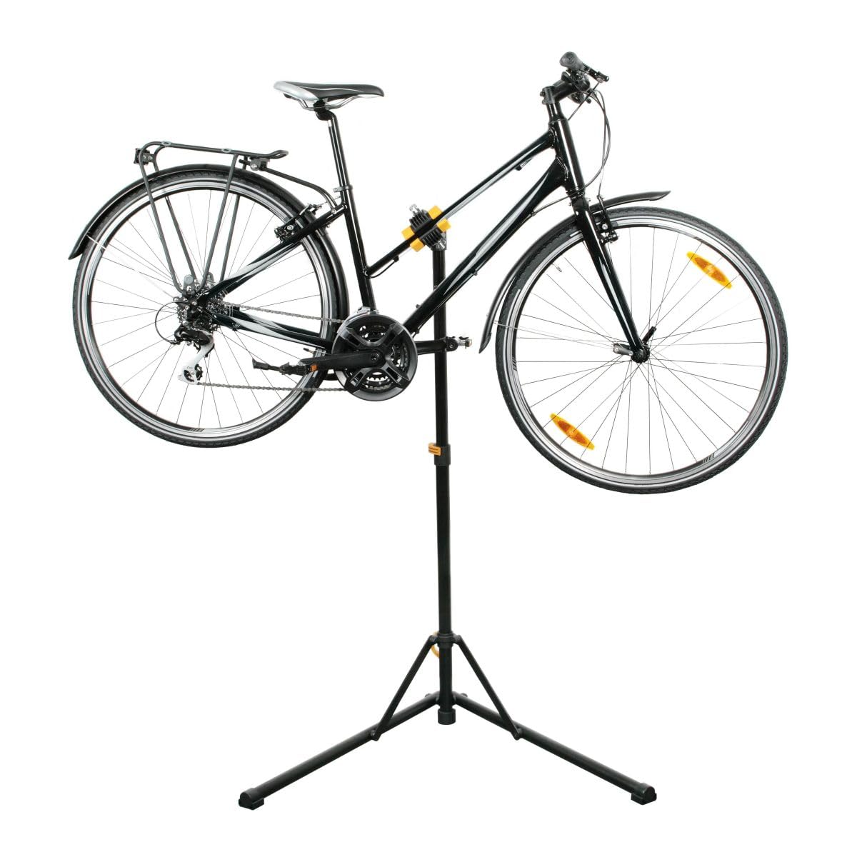 BIKE ORIGINAL - Pied de réparation Pliable EASYWORK II - Hauteur réglable, Pliable, Rotatif à 360°, Charge Max 20kg - Accessoire vélo électrique (VAE), VTT, VTC, vélo de Ville, vélo Pliant