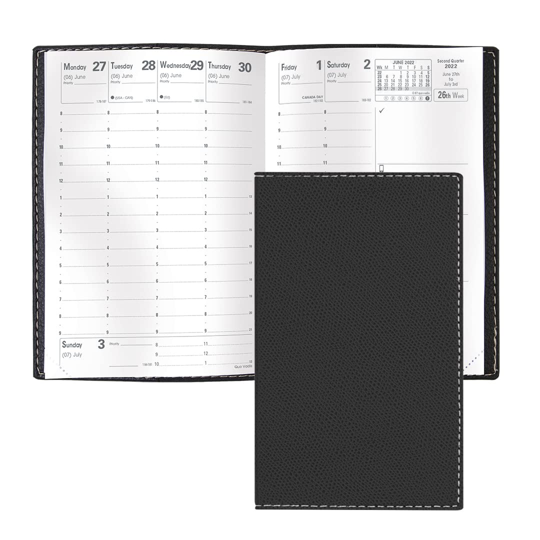 Agenda 2026 QUOVADIS TIME&LIFE Pocket 10x15cm - Time & Life Rose Irisé