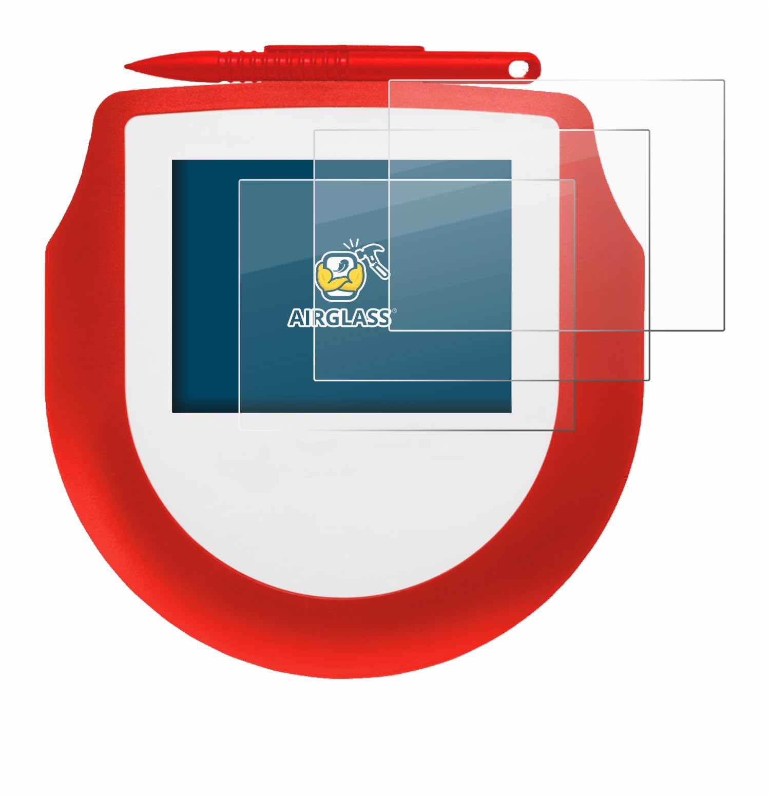 brotect Glass Screen Protector Film compatible with Signotec Signature Pad Omega (3 Pack) - Glass-Foil 9H Protection [Scratch Resistant, High Clarity]