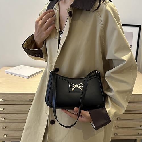 Miniatura 3 de Bolso de hombro con lazo de moda para mujer, bolso de mano con cremallera para citas nocturnas, viajes casuales