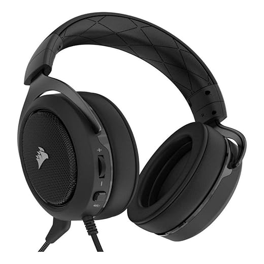 Corsair CA-9011170-NA HS50 Stereo Gaming Headset, Carbon