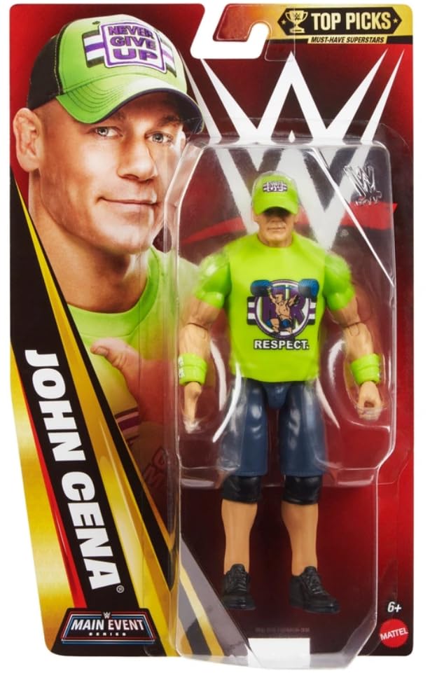 WWE John Cena 2026 Mattel Serie Principal de Eventos Principales Top Picks Figura de acción de juguete de lucha La Gira del Retiro