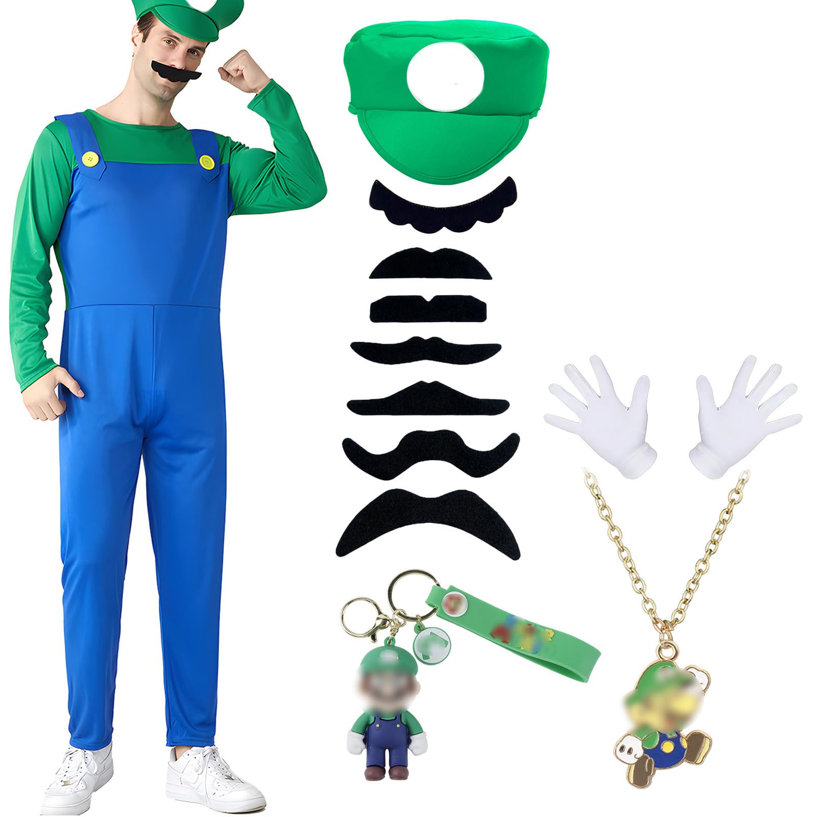 Kitimi Disfraz de Mari Adulto Niños, Disfraz con Body, Gorro, Llavero y Guantes, Carnaval Halloween Cosplay Decoración para Niño Mujer Niño Adulto