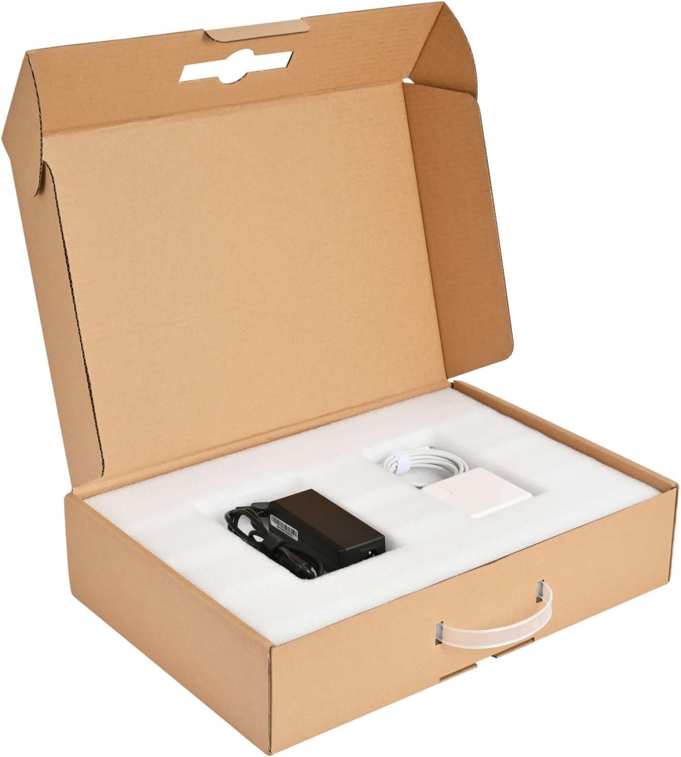 Laptop Shipping Box Return Box for Laptop Mailer with Foam Protection and Carrying Handle Fits Screen Sizes Up to 17.6 Inch