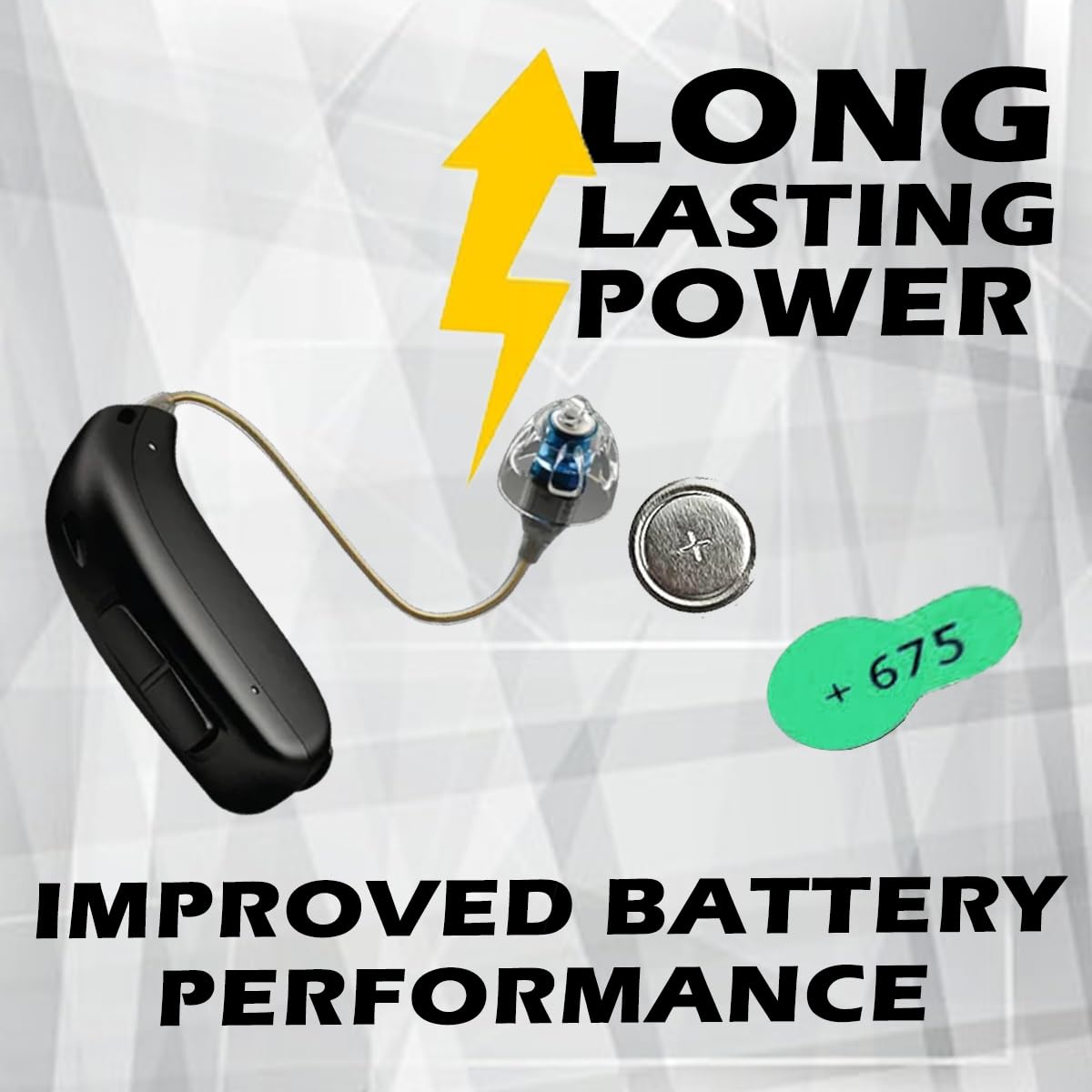 Zenipower Taille 675 Piles pour appareil auditif 60 piles