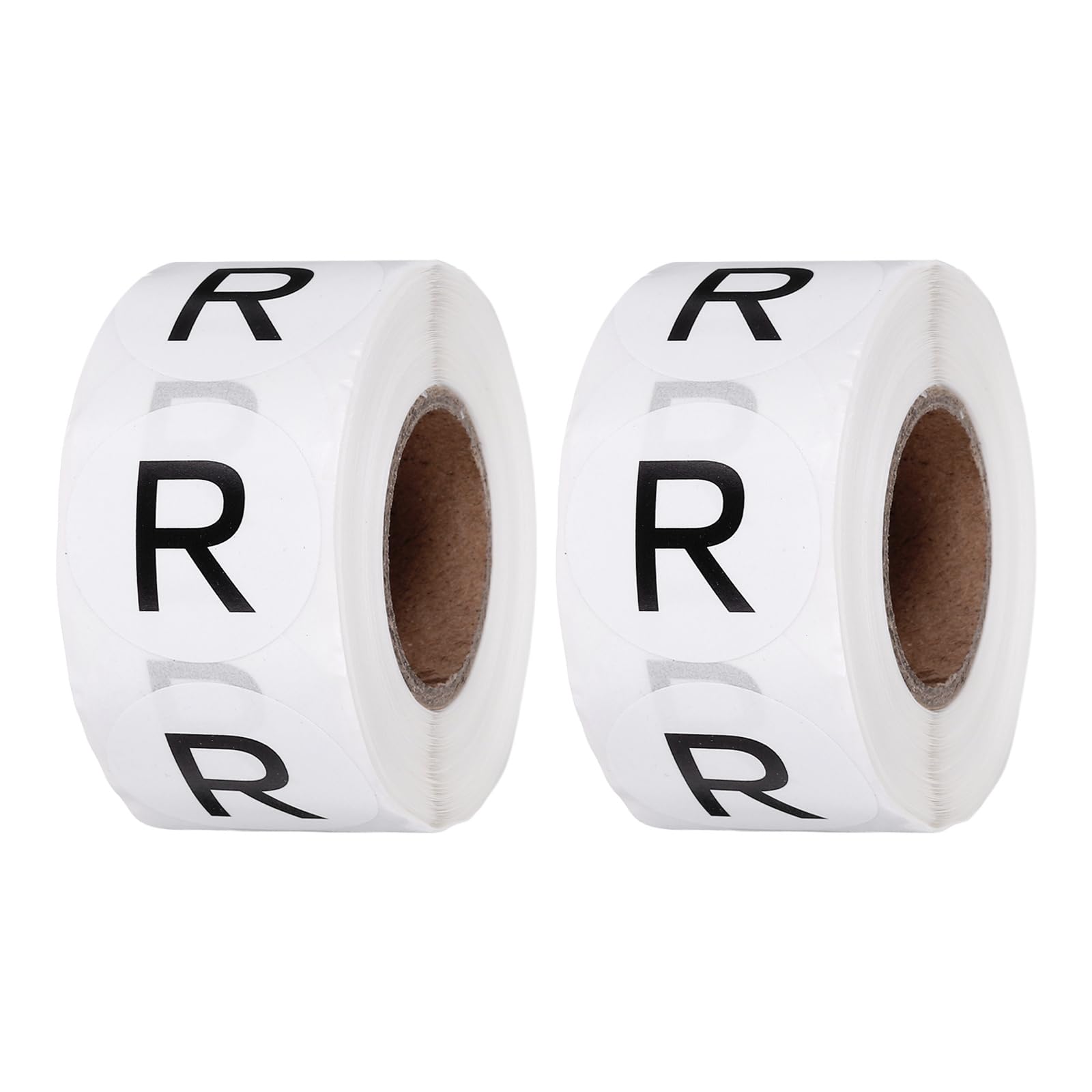 – PATIKIL 1 Inch Letter-R Inventory Labels, 500Pcs Letter Stickers Round Circle Dots Labels Semi-Gloss Adhesive Stickers for Home Organization Office Storage, Black (2 Roll)