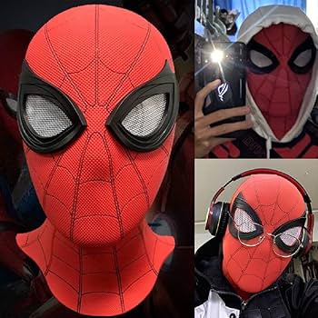【スパイダーバース】新品 スーペリア・スパイダーマン 2Dマスク コスプレ スパイダーバース】新品 スーペリア・スパイダーマン 2Dマスク