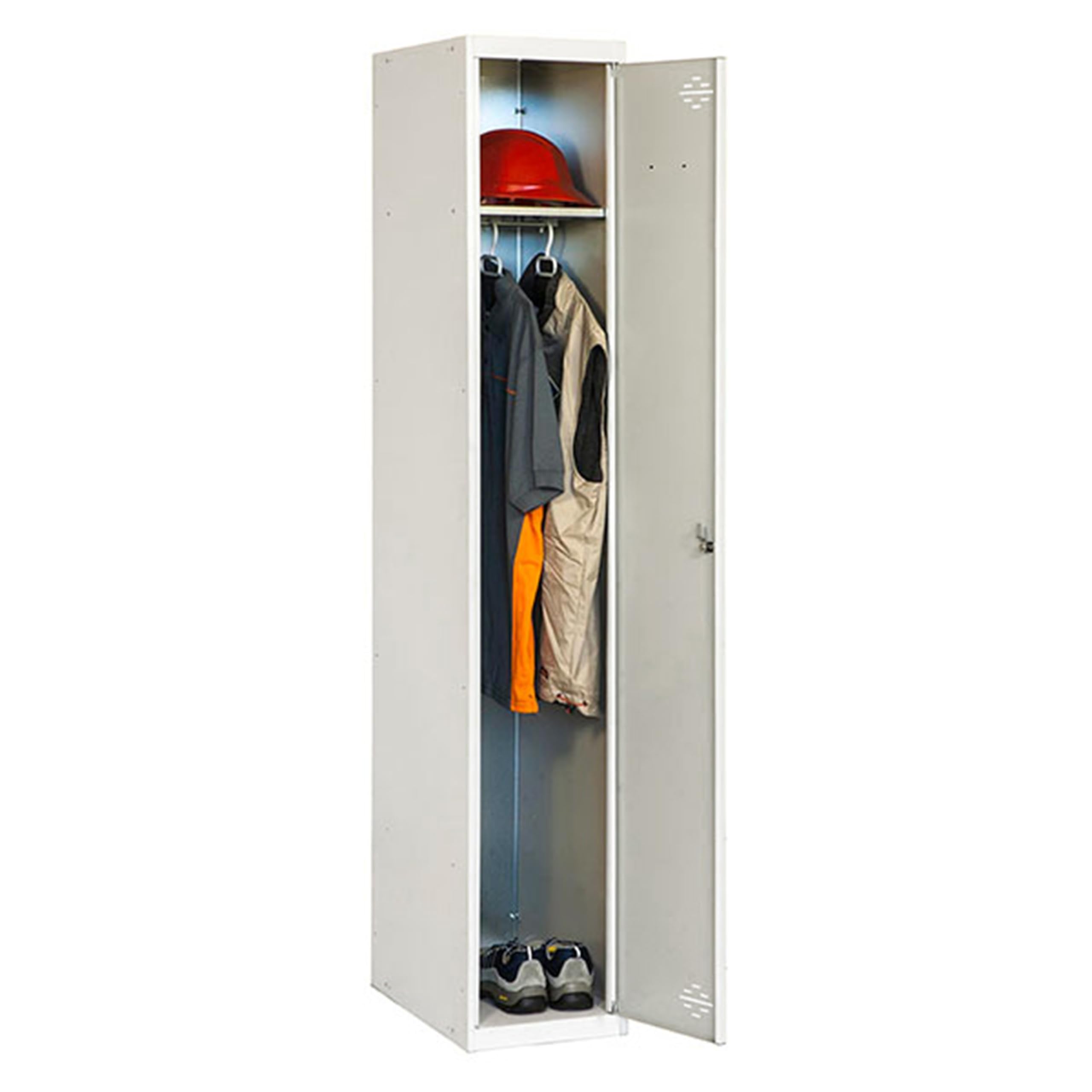 Simon Rack Metallspind 1 Tür 1800x400x500 mm Belüftet abschließbar Grau