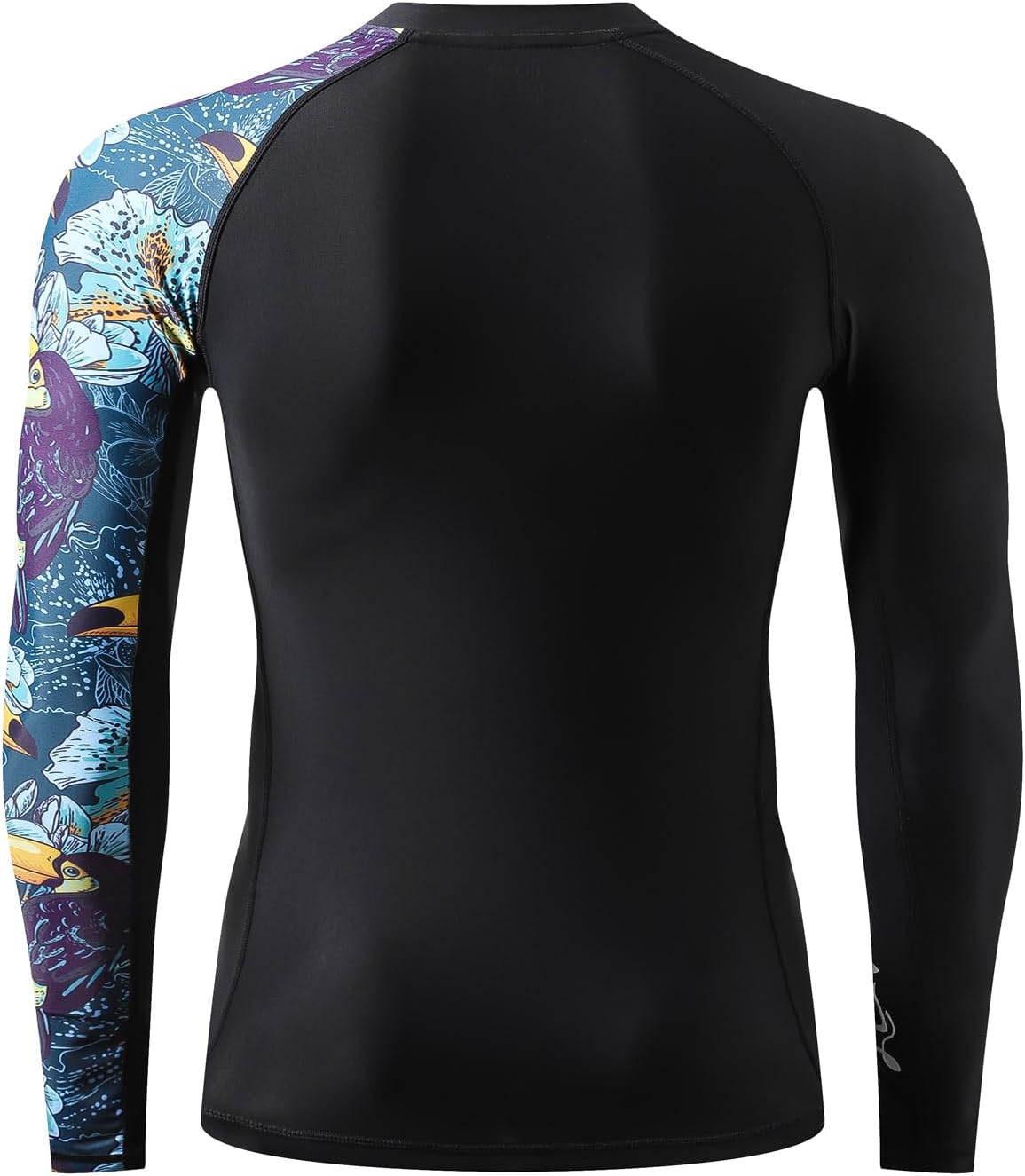 HUGE SPORTS Men's Rash Guard Long Sleeves UPF 50+ UV Sun Protection Quick Drying Splice Compression Swim Shirts - Image 4