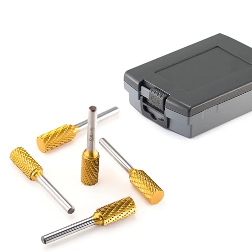 Miniatura 8 de SA-1 Fresa giratoria de carburo de tungsteno sólido Forma cilíndrica Corte doble para brocas de amoladora de troqueles 14 pulgadas de diámetro de