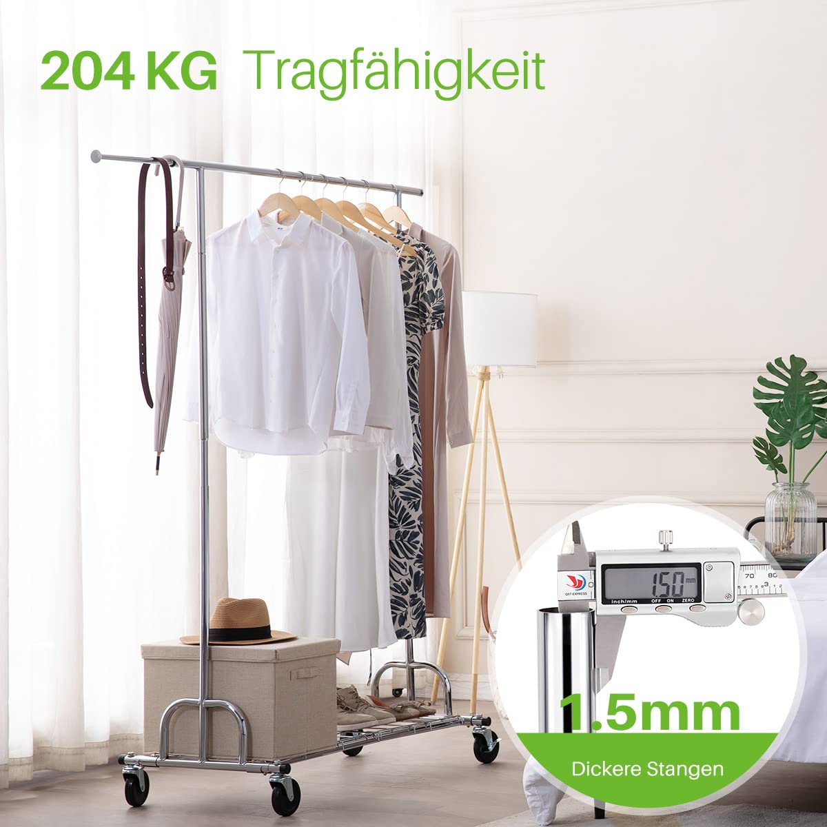 Amazon｜HOKEEPER ハンガーラック パイプハンガーラック 耐荷重150KG