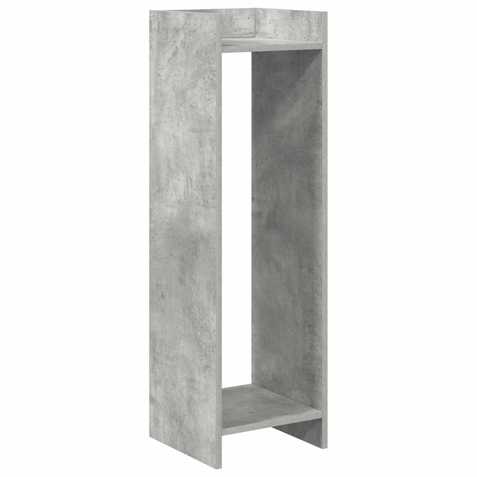 Supporto per piante, 2 pezzi, grigio cemento, 30 x 30 x 100 cm, in
