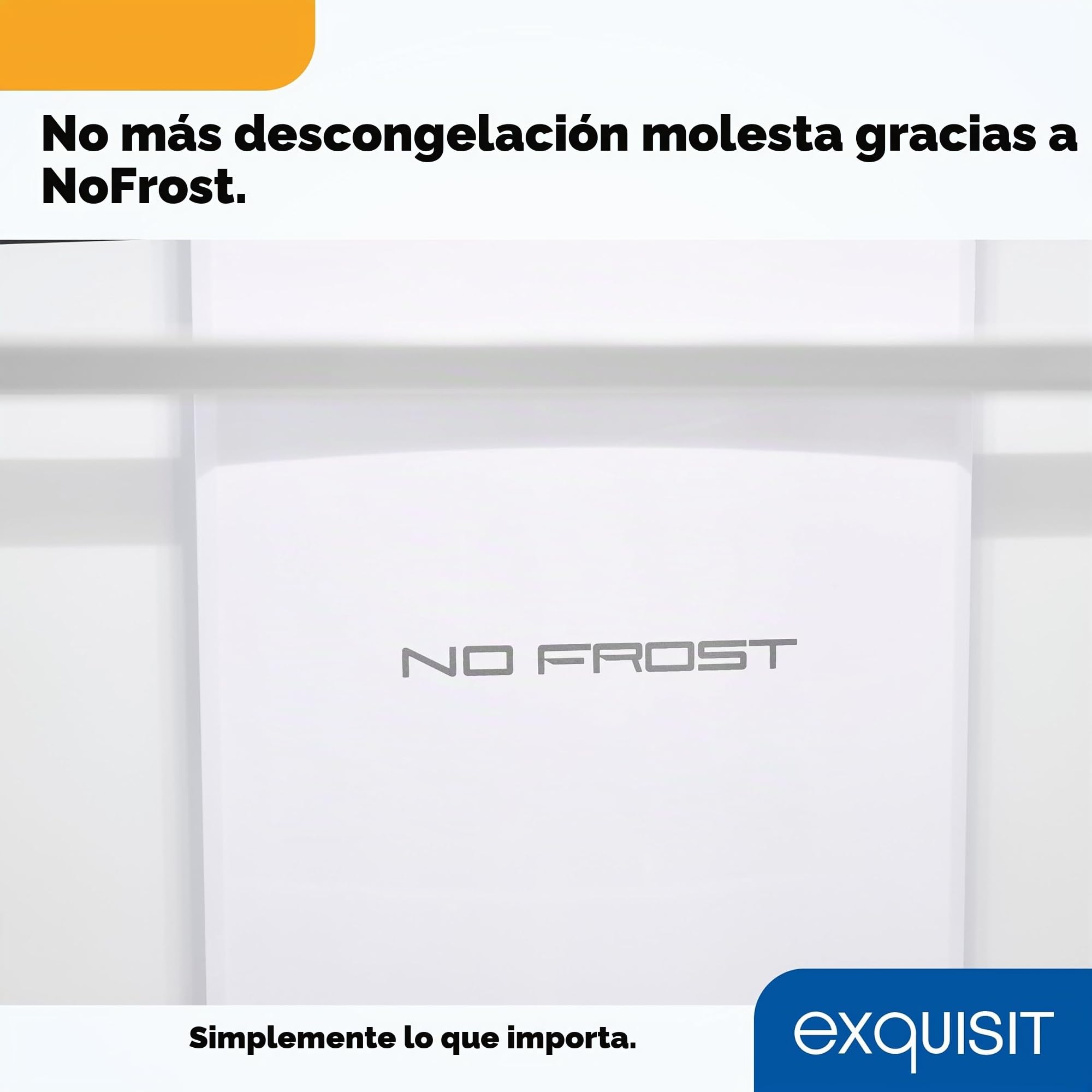 Exquisit® Frigorífico Combi No Frost 193L Inoxlook Antracita Clase E | Multi Air Flow, display LED y medidas 157,5 x 48,5 x 60,0 cm. Gran capacidad y diseño moderno