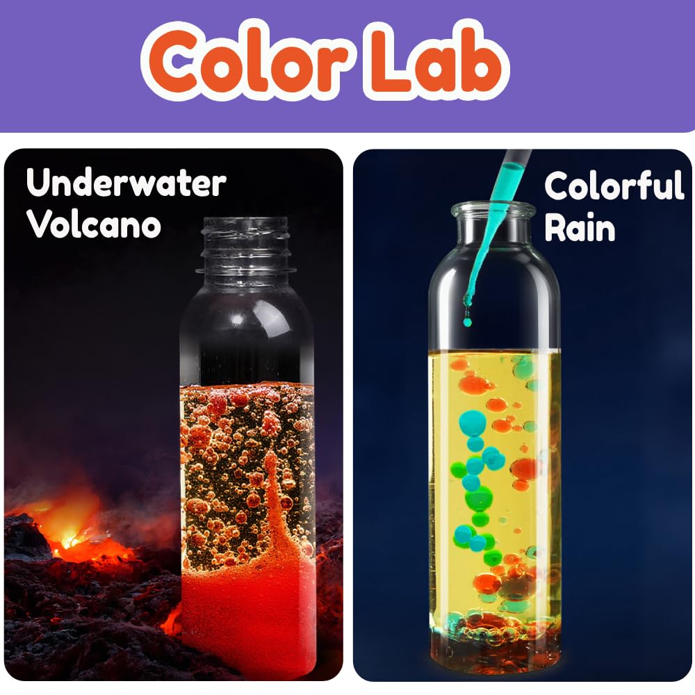 Benben - Wissenschafts-Kits für Kinder von 8-12 Jahren, Lernspielzeug mit 155 Experimenten, STEM-Spielzeug für Kinder von 6-7-8 Jahren, Geburtstagsgeschenk, Vulkanwissenschafts-Kit, Chemie-Set