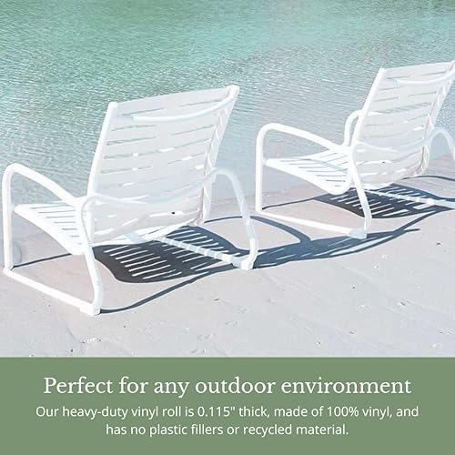 Miniatura 6 de Correa de vinilo rollo de 1.5 pulgadas de ancho x 200 pies para sillas de patio, muebles de césped y sillas de terraza, haz tus propias correas de