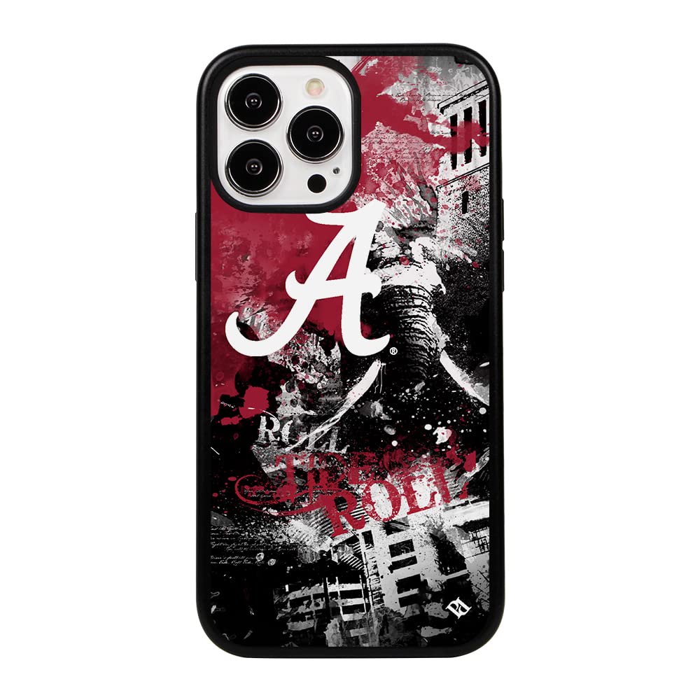 Guard Dog Case Compatible with iPhone 14 Pro Max - Military Grade - Rugged Two Piece Design - Collegiate Licensed - Alabama Crimson Tide - by Paulson Designs
