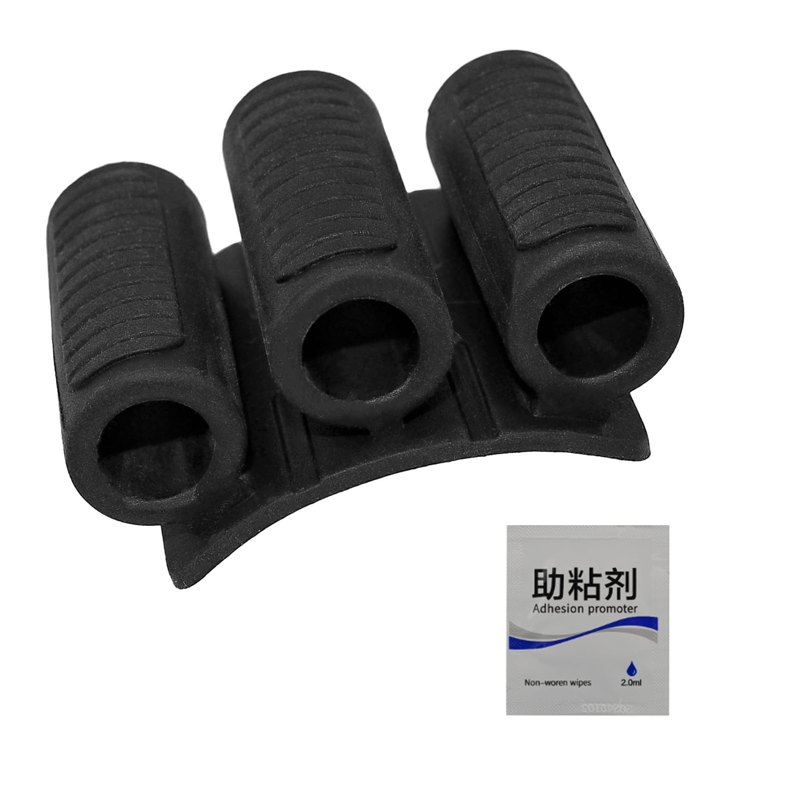 Kaccde Three Holes With Adh Professional Screwdriver Bit Holder 3 Hole Design Nonslip Rubber Grip Lightweight 12G For Electric/Manual Tool Three Hole Bit Holder With Adhesive