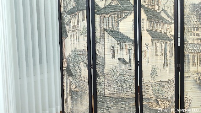 Amazon.com - MyGift 6 Panel Room Divider Privacy Partition with