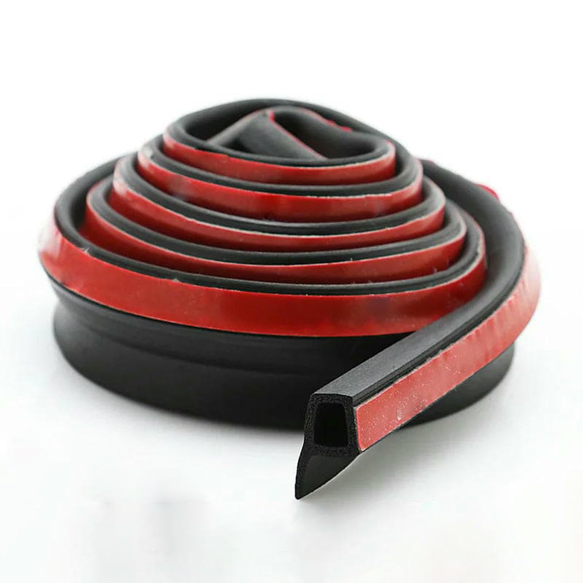 Yfshc 2M P 2/4/8M Car Door Seal Strip Auto Rubber Seal D Z P Type Noise Insulation Anti-Dust Soundproof Sealing Strips Interior Accessories