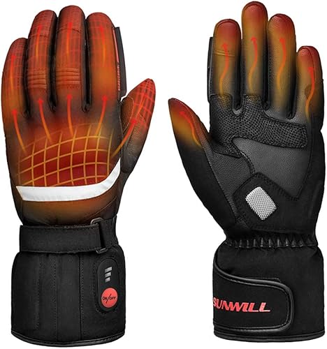 Guantes de motocicleta con calefacción profesional guantes eléctricos recargables para hombres y mujeres impermeables para invierno esquí ciclismo