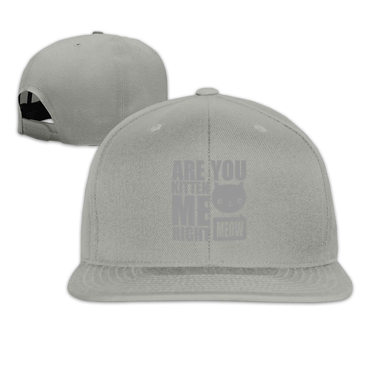 are You Kitten Me Right Meow Unisex Hip-Hop Korea Fashion Adjustable Black Baseball Cap