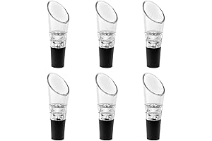 QLL White 6 Pack Wine Pourer | Ultimate Wine Preserver Aireator Spout...