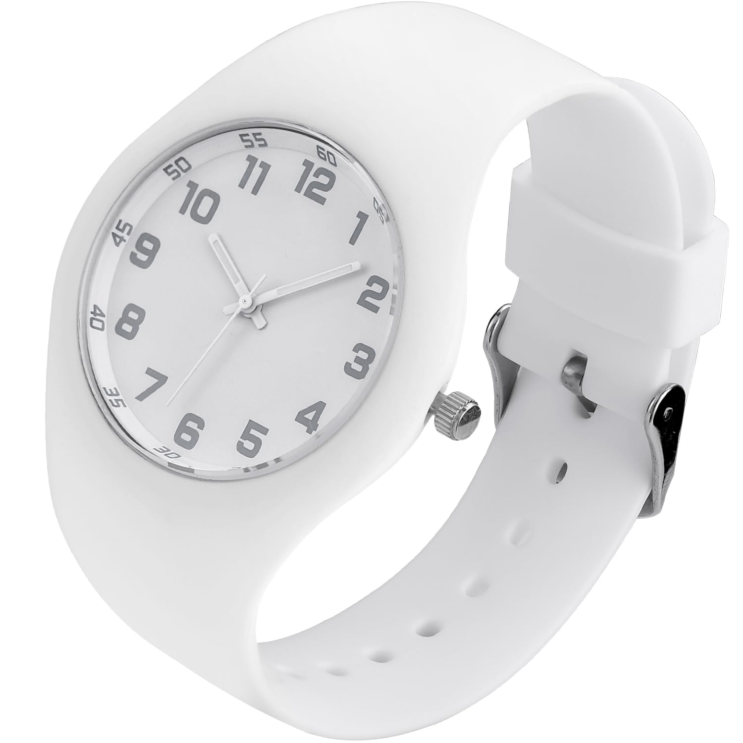 SIBOSUNWrist Watch Nurse Watch Easy to Read Watches for Medical Students, Nurse, Doctors, Quartz Analog Second Hand Luminous Waterproof Silicone Straps Quick Release Watch for Men Women