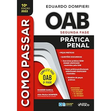 Capa do livro COMO PASSAR NA OAB 2ª FASE - PRÁTICA PENAL 10ª ED - 2022