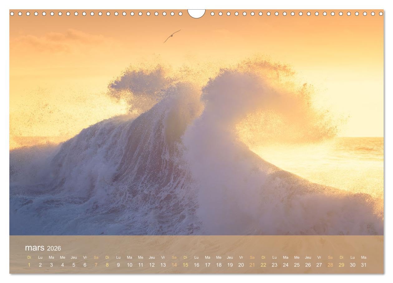 Dans des vagues - Le ballet éternel de la mer (Calendrier mural 2026 DIN A3 vertical), CALVENDO calendrier mensuel: Célébrant la danse intemporelle et captivante des vagues de l'océan.