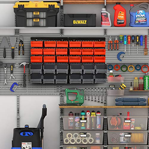 DURHAND 30 Cubbie On-Wall Storage Board Tool Screw Organiser Garage Workshop DIY Container w/Screw Kit Tool Equipment Tidy 4 DURHAND 30 Cubbie On-Wall Storage Board Tool Screw Organiser Garage Workshop DIY Container w/Screw Kit Tool Equipment Tidy - Image 4