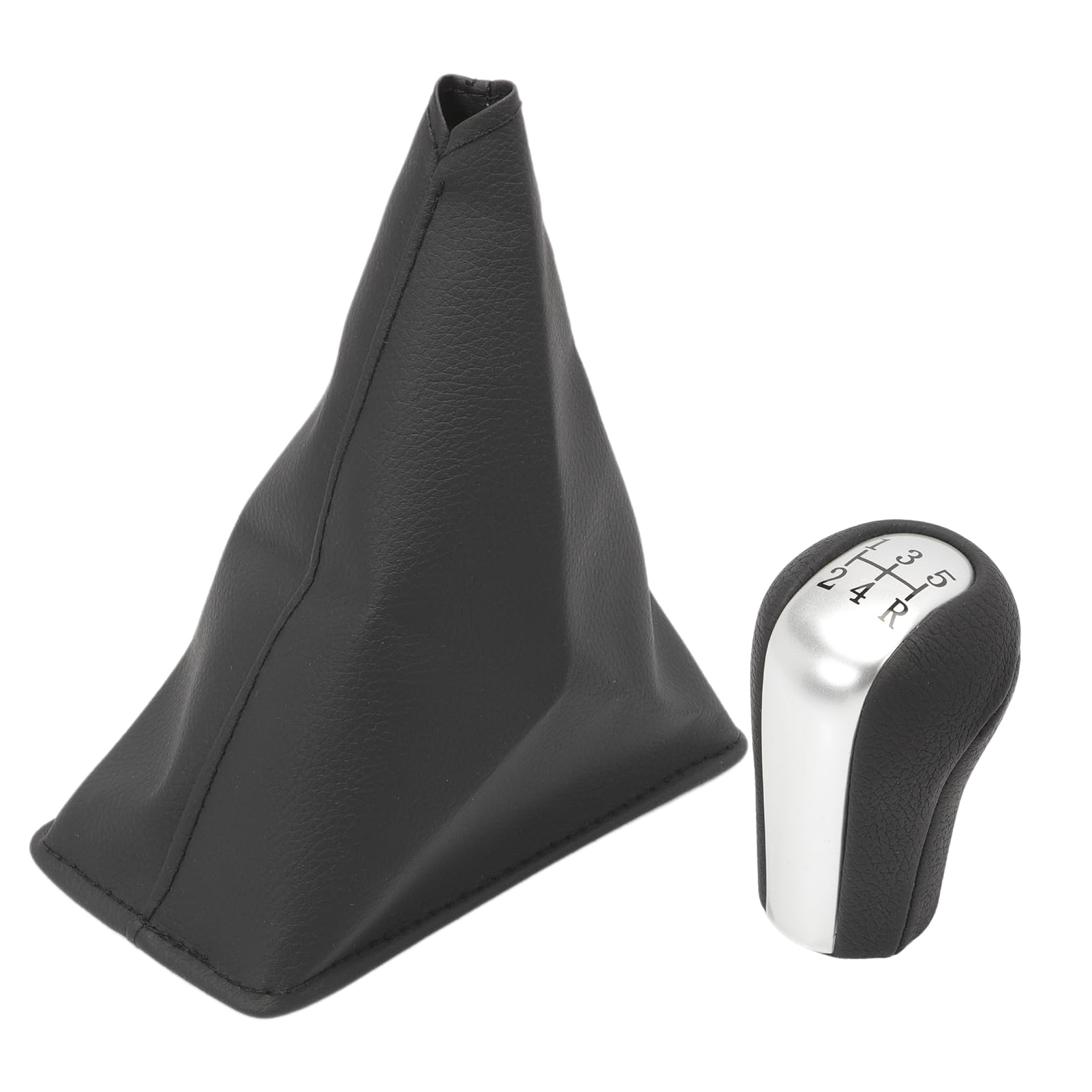 Fanpayy Black/White Gear Shift Knob 5 Speed Gear Shift Gaiter Boot For Toyota Corolla 2007-2013