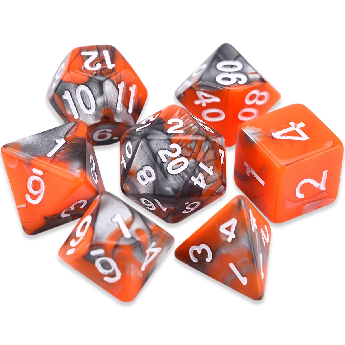 Amazon.co.jp: zx 7-ダイダブル色の多面体ダイスコンプリートセット