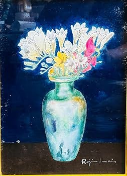 Amazon.co.jp: 今井ロジン 油絵 「フリージア」F4号 サイン有