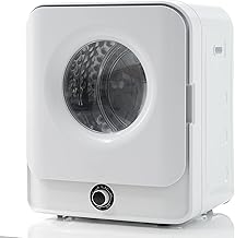 Merax Small Clothes Dryer with 5 Programmes, Wall-Mountable Exhaust Dryer with Overheating Protection and Multiple Filtration, 3 kg / Actual up to 4.5 kg, 830 W