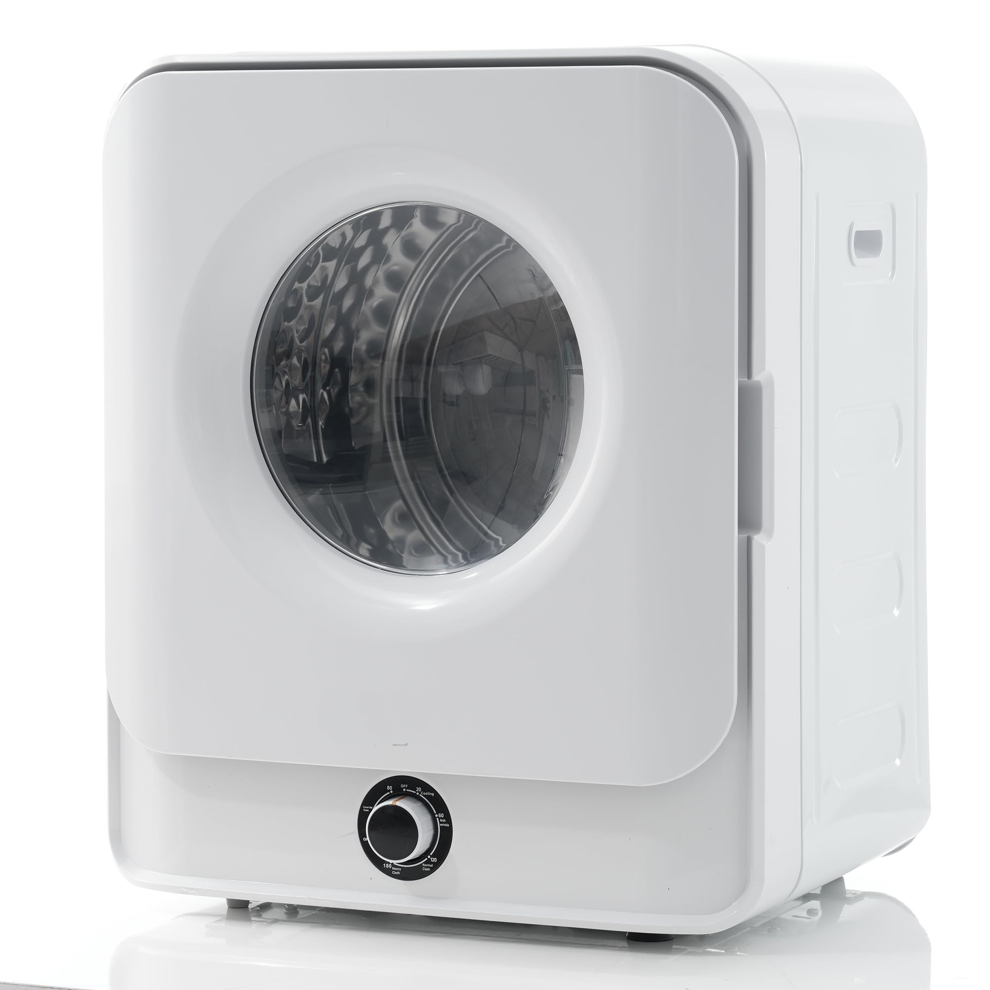 Merax Piccola asciugatrice con 5 programmi, aspiratore a parete con protezione da surriscaldamento e filtrazione multipla, 3 kg effettivamente fino a 4,5 kg/830 W [classe energetica C]