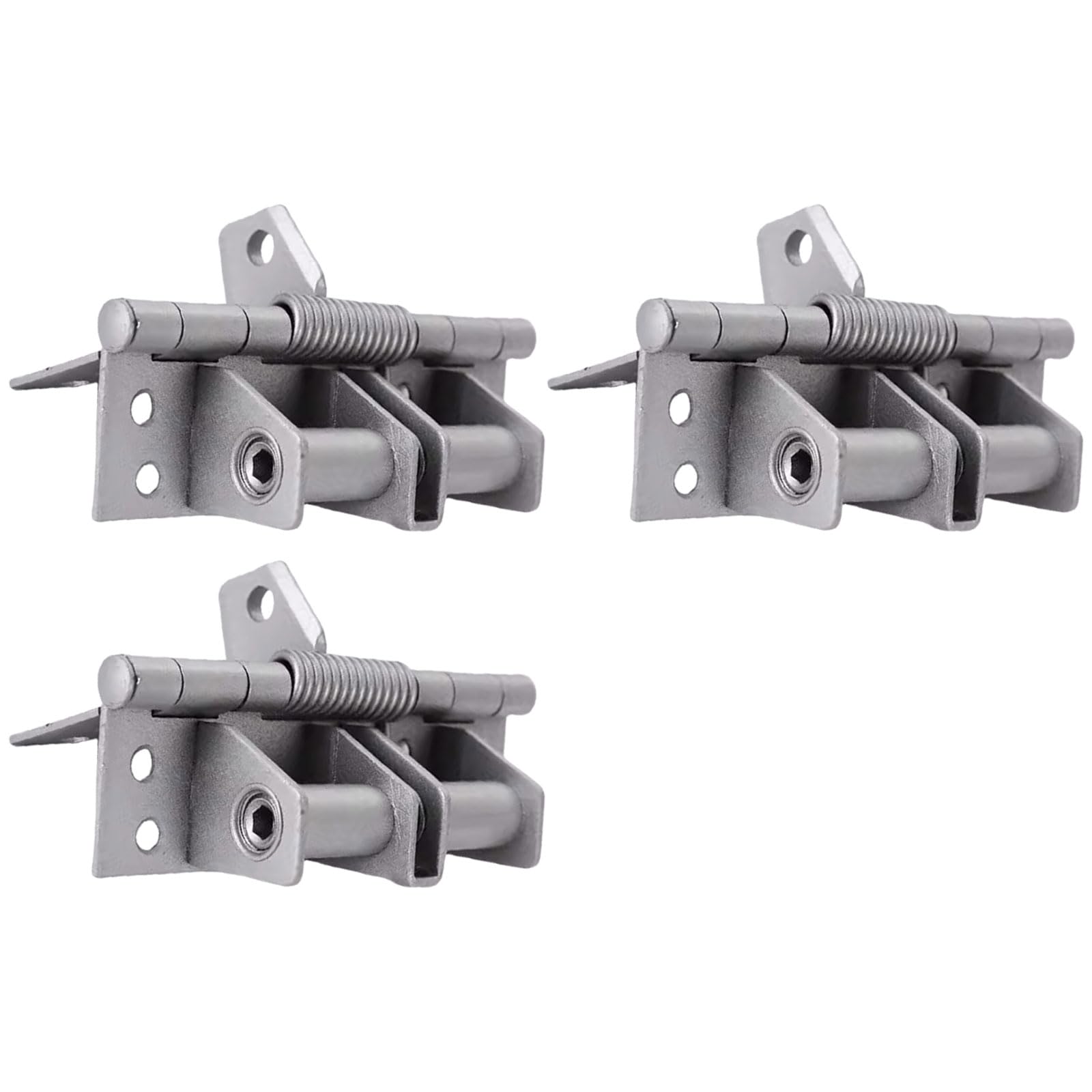 3Pcs 90 Degree Positioning Automatic Door Hinge Self-Closing Door Hinges Heavy Duty Spring Hinge Easy Installation Automatic