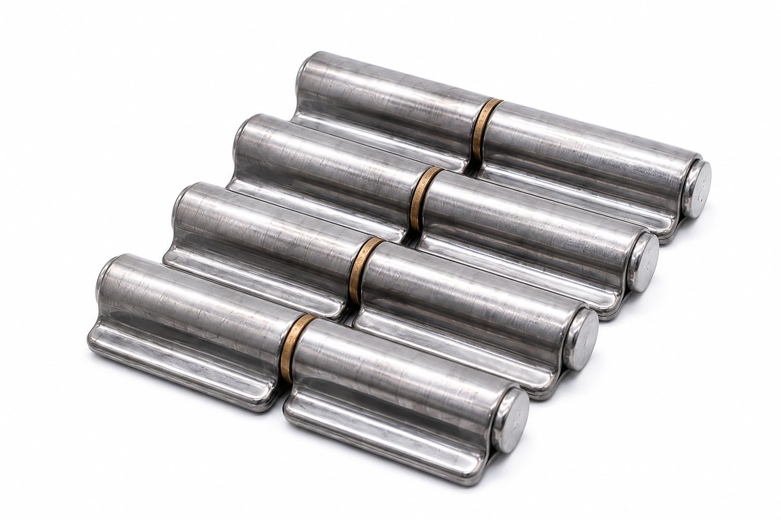 Stainless Steel 2 Leaf Weld on Hinge Hinges ramp Door gate weldable A2 304 SS 60mm 80mm 100mm 120mm 140mm (4, 100mm)