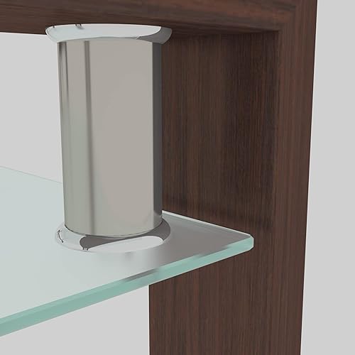 Miniatura 6 de Mesa auxiliar rectangular de cristal negro, mesa de centro transparente, mesas centrales laterales modernas para sala de estar, muebles de sala de