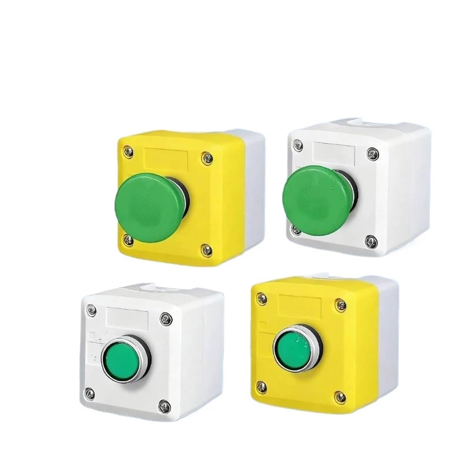 Bouton poussoir momentané à réinitialisation automatique, trou 1P, démarrage/arrêt
