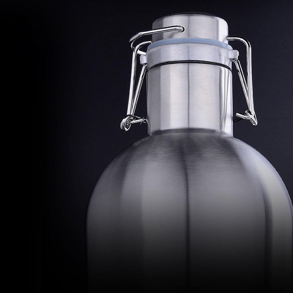 Sharplace Bouteille Isotherme, Gourde avec Couvercle en Acier Inoxydable d'Eau pour Camping, Randonnée, Sport, 180 cl