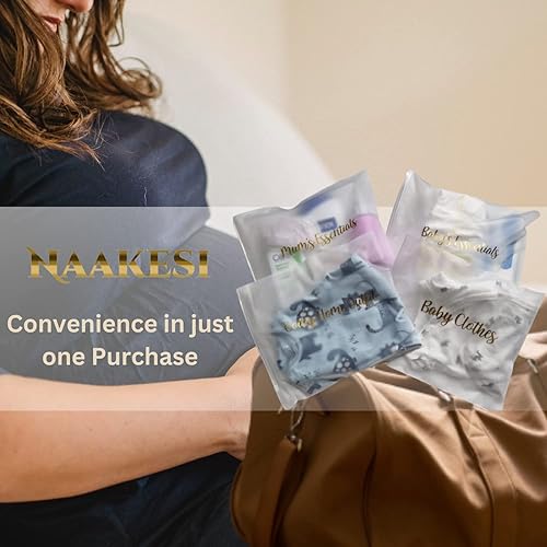 Miniatura 7 de Paquete de 15 bolsas de hospital para trabajo de parto y parto, bolsa de hospital de maternidad, bolsas organizadoras de bolsas de pañales,