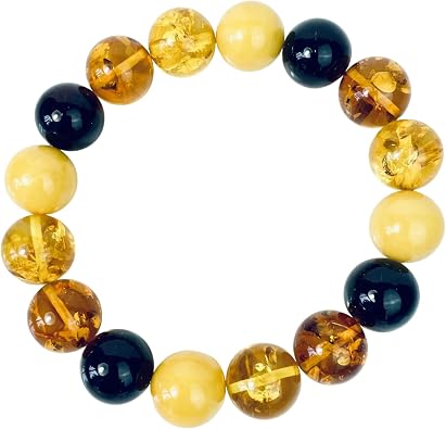 A Amberstone Multicolored Amber Bracelets, Colorful Amber Bracelet