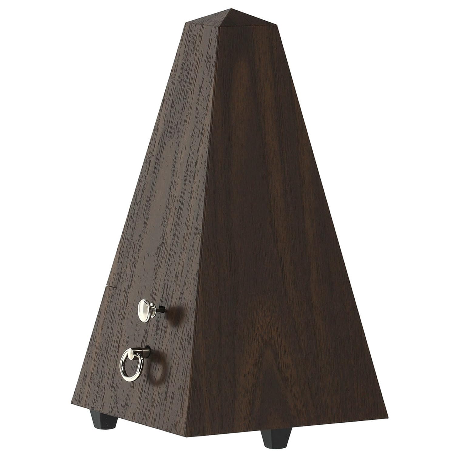 Wittner 855131 Métronome mécanique en noyer avec cloche et chiffon microfibre Keepdrum
