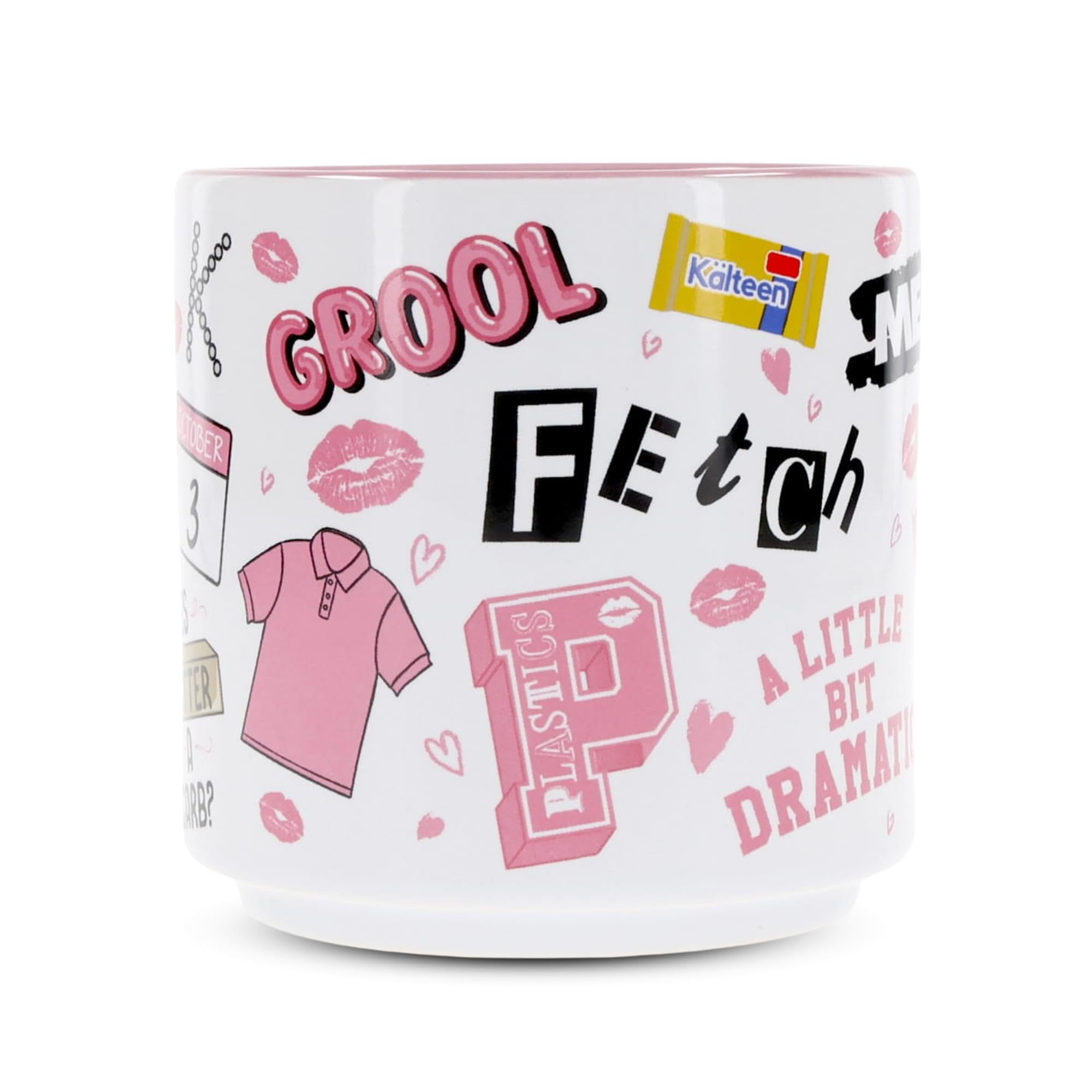 Mean Girls Icons - Taza de cerámica apilable individual | Taza de café para té, cacao, bebidas | Capacidad para 13 onzas
