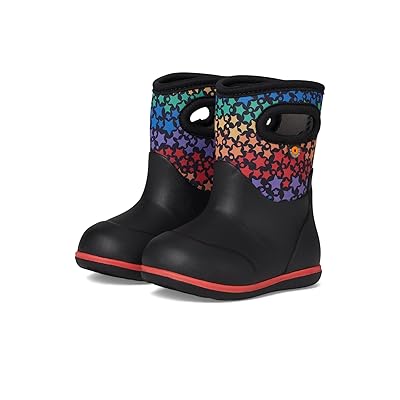 Bogs Kids Classic Rainbow Stars (Toddler) Kids Shoes Black
