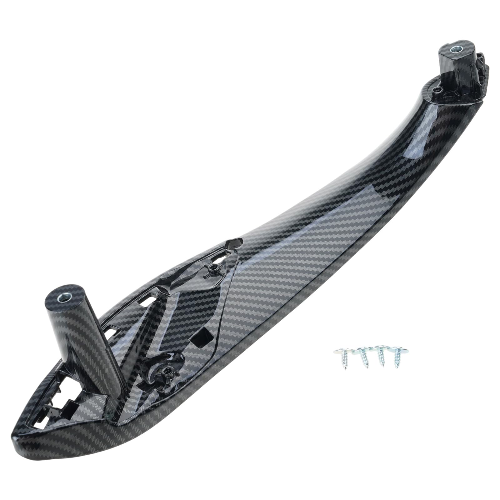 Geavonyg Carbon Fiber Pattern Abs Interior Car Door Handle For F30 F35 F80 F32 F36 320I 328I 335I 428I 435I Antiaging Materials Quick Install None Tools Required Ergonomic Grip Quick Replacement Interior Door Handle